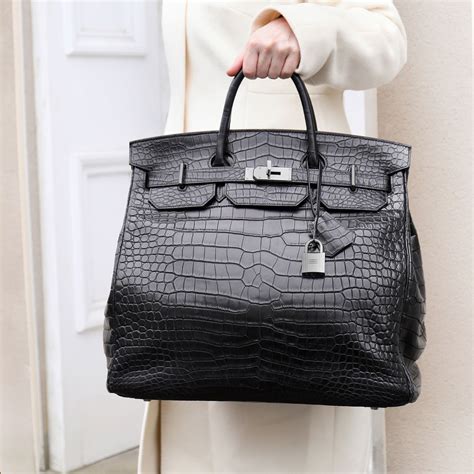 hermes black crocodile bag|Birkin bag crocodile skin.